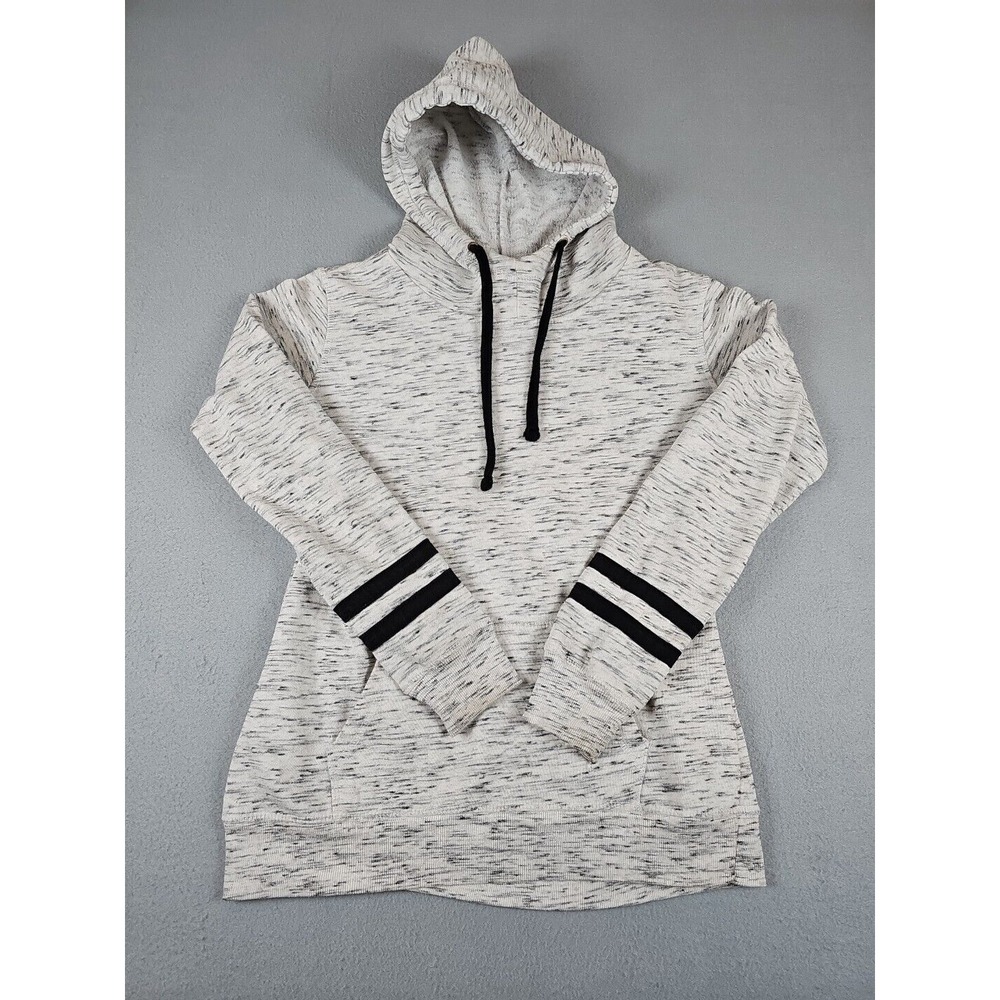J. America Women's Size Small Pullover Hoodie White & Black Vintage Y2K